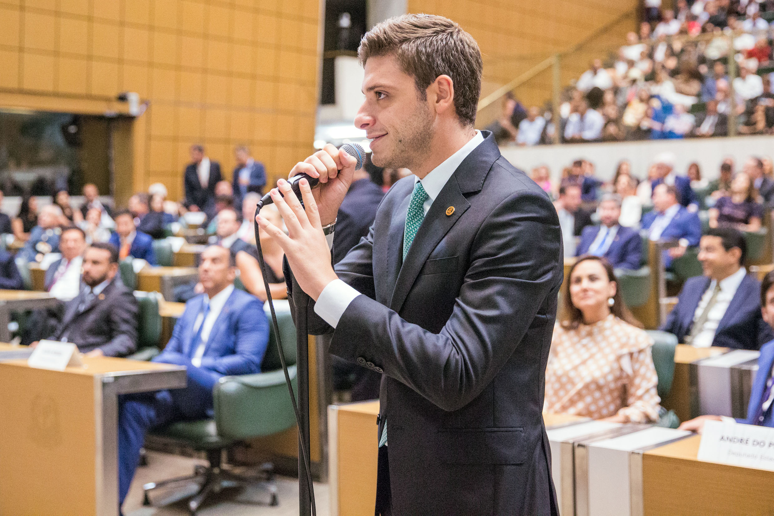 Thiago Auricchio, no plenário JK